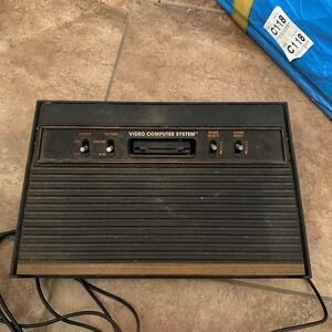 Atari 2600 Video Computer System Console 4-Switch Woodgrain Model CX-2600 A